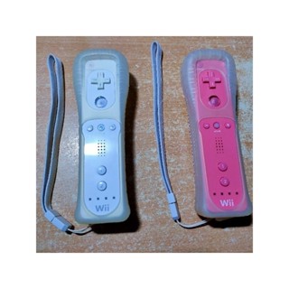 Wii 原廠右手把*2 附原廠保護套+吊繩