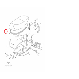 YAMAHA 原廠 RS ZERO 座墊 坐墊 雙人座墊 料號：1CG-F4730-11