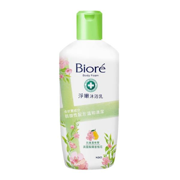 全新Biore 蜜妮  淨嫩沐浴乳 (英國梨與杏桃花) 300G (小)