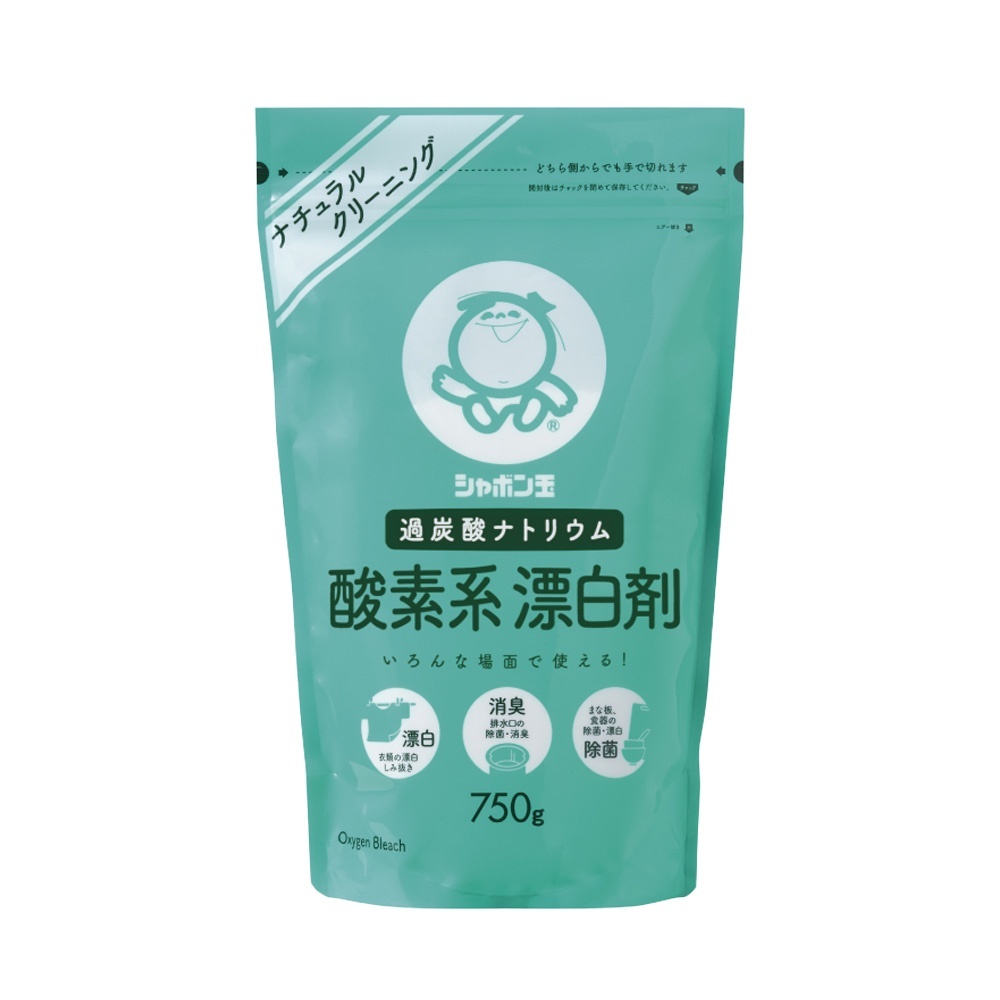 【易生活】日本 玉石鹼 Shabon 無添加酵素含氧漂白粉 750g 漂白劑 漂白粉 消毒 除臭 去污