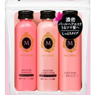 【瑪宣妮】輕巧旅行組 花漾珍珠沐浴乳50ml+蜜桃珍珠洗髮精50ml+蜜桃珍珠潤髮乳50ml 效期2028【紅綠蘋果】