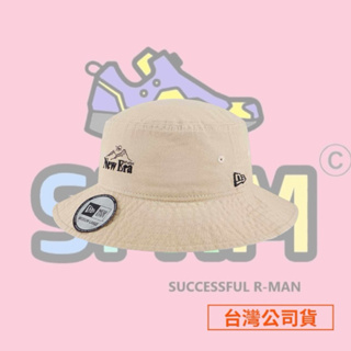 【R-MAN】NEW ERA 探險帽 MOUNTAIN LOGO 漁夫帽 燕麥奶 NE13957165 台灣公司貨