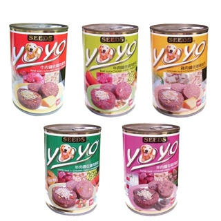 【24罐組】SEEDS 惜時 聖萊西 愛犬主食餐罐 YOYO機能餐罐 狗罐頭『Q寶批發』