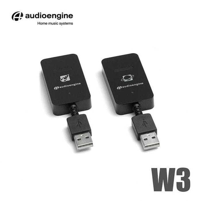 【Audioengine W3 2.4G無線音源發射接收器(重低音喇叭無線升級套組)】美國品牌/3.5mm立體聲/USB