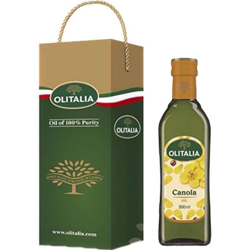 Olitalia 奧利塔 頂級芥花油 500ml 單入禮盒