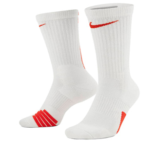 NIKE ELITE CREW 白色籃球襪子 中筒襪 加厚運動襪子 1雙入 SX7622-105