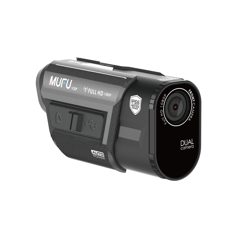 先看賣場說明  全新免運費  MUFU雙鏡頭機車行車記錄器V30P好神機 贈64GB記憶卡
