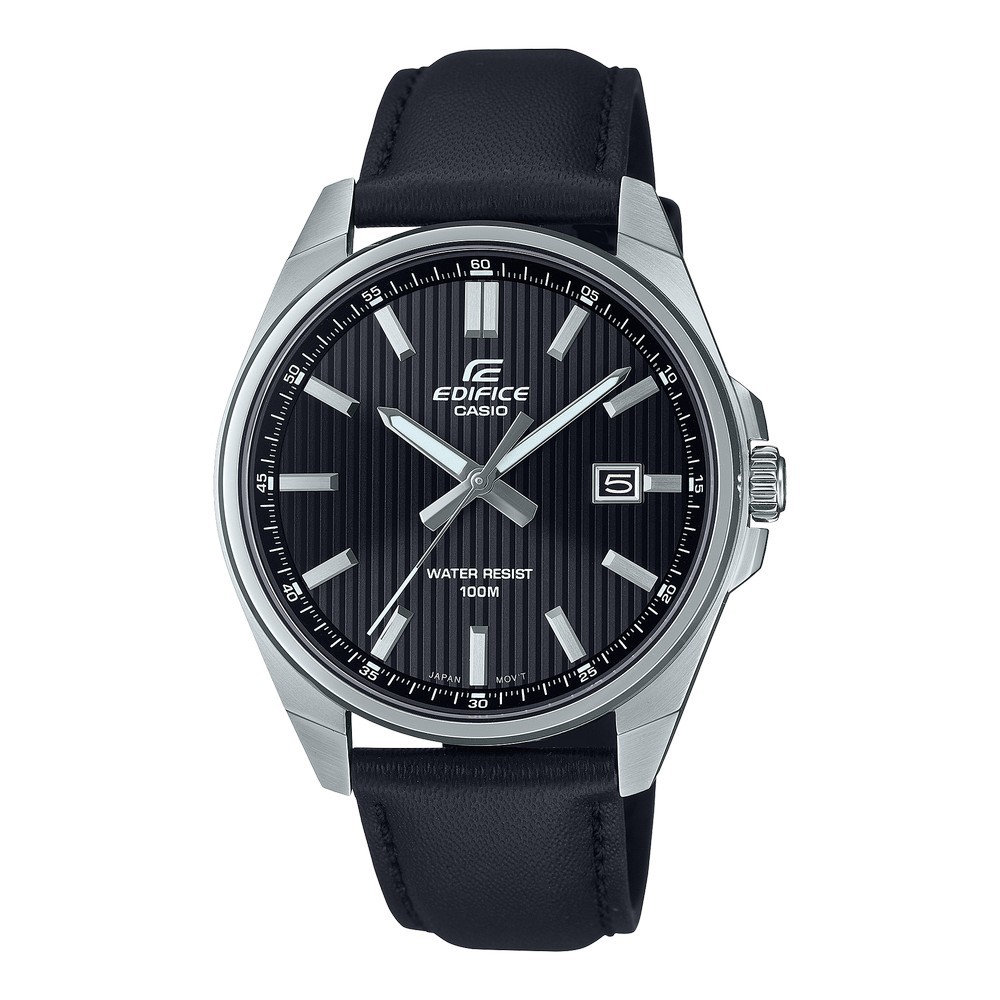 卡西歐 CASIO / EFV-150L-1A / EDIFICE 賽車錶系列 [ 官方直營 ] 高度耐用皮革錶帶