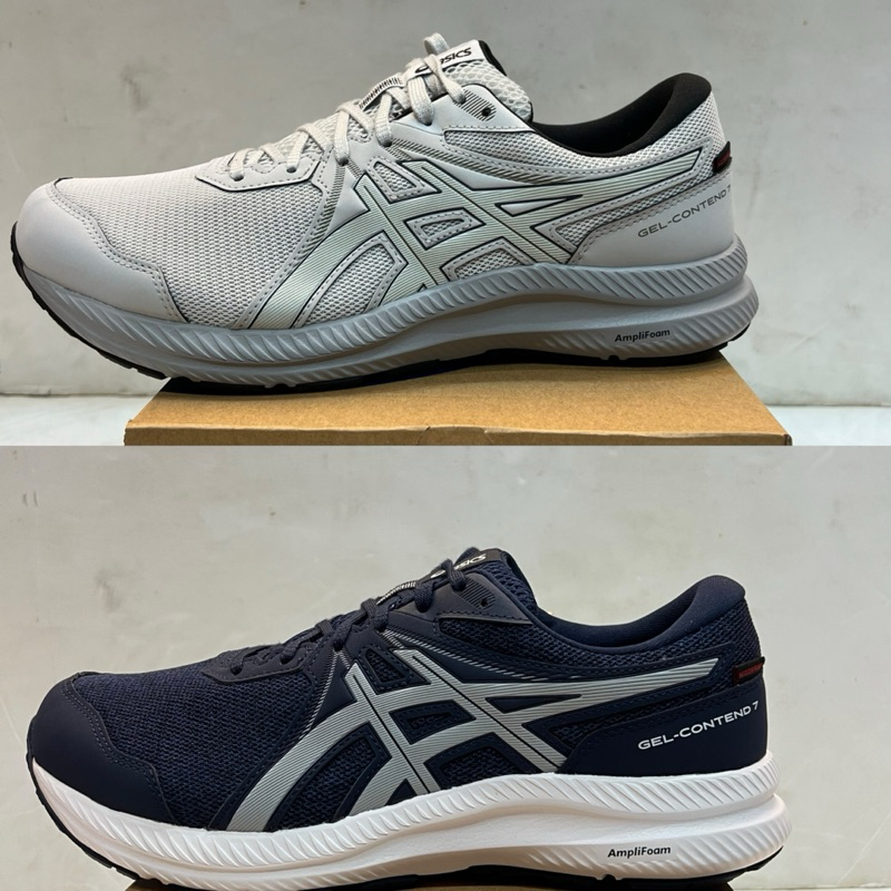 ＊dodo_sport＊Asics GEL-Contend7 4E 1011B820男 慢跑鞋 超寬楦 防潑水 灰 深藍