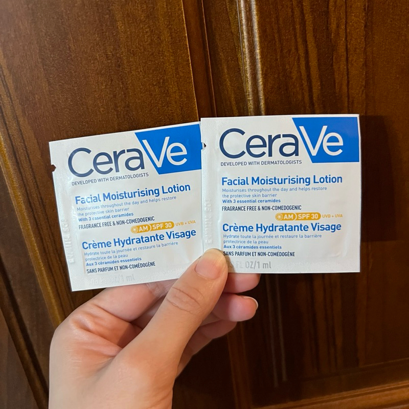 CeraVe 適樂膚 日間溫和保濕乳 1ml spf25 防曬乳