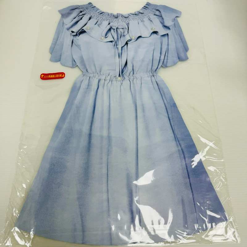 【玄米閣】紙紮 2024新品 淺藍 紙紮洋裝 裙子 女裝  女衣服 紙紮衣服