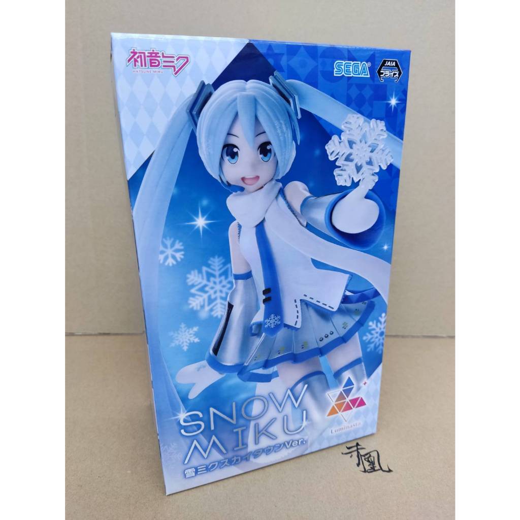 【現貨】【岡山 玩具糾糾】SEGA LUMINASTA 初音未來 雪 MIKU SNOW TOWN公仔【代理版】