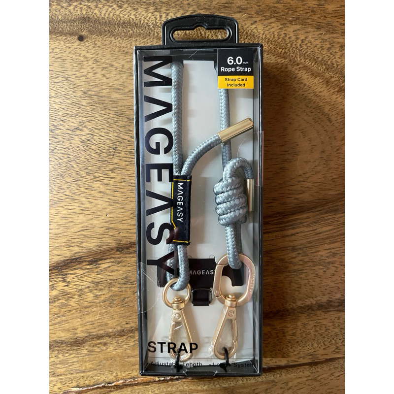 MAGEASY STRAP 手機掛繩組 | 6.0mm 繩索背帶 iPhone 掛繩夾片《率性藍》