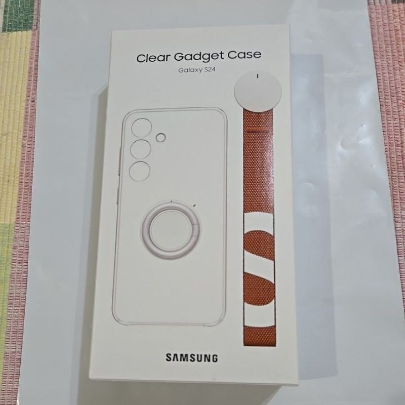 二手 Samsung S24 原廠 手機殼 Clear Gadget Case 透明支架腕帶款