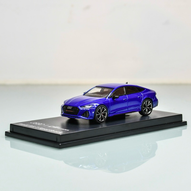 【台南現貨】全新 1/64 CM-Model AUDI RS7 Sportback 金屬藍 模型車 里歐模玩