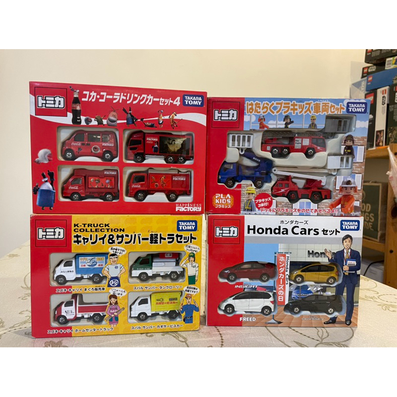 [山姆玩具城]多美 多美卡 TOMICA 可口可樂 高空作業 HONDA CARS套組