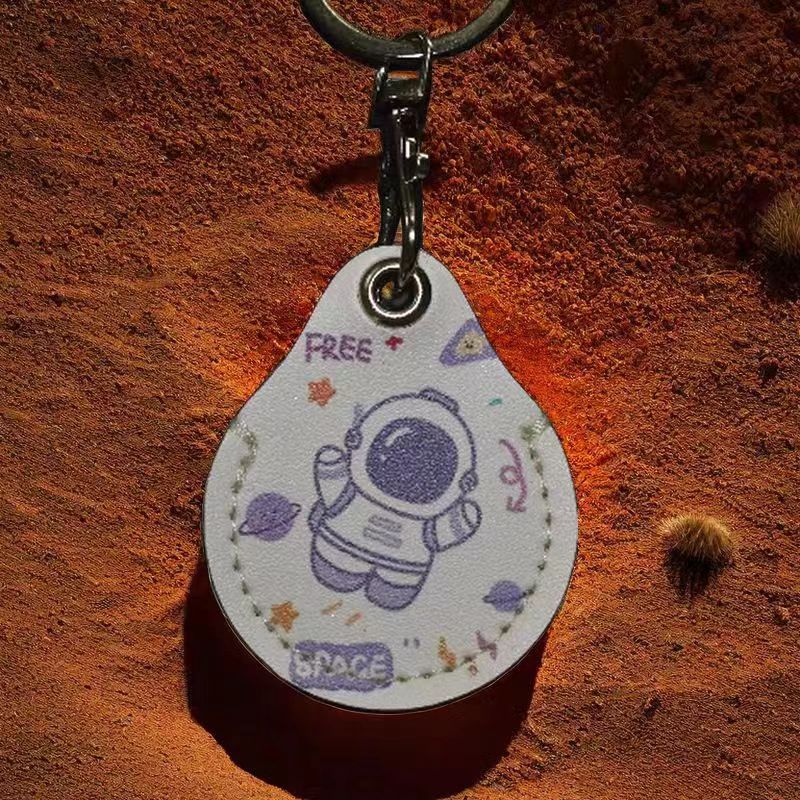 SD水滴款 太空人系列 皮革鎖鑰圈悠遊卡  萌圖可愛造型悠遊卡，內含可記名全新悠遊卡