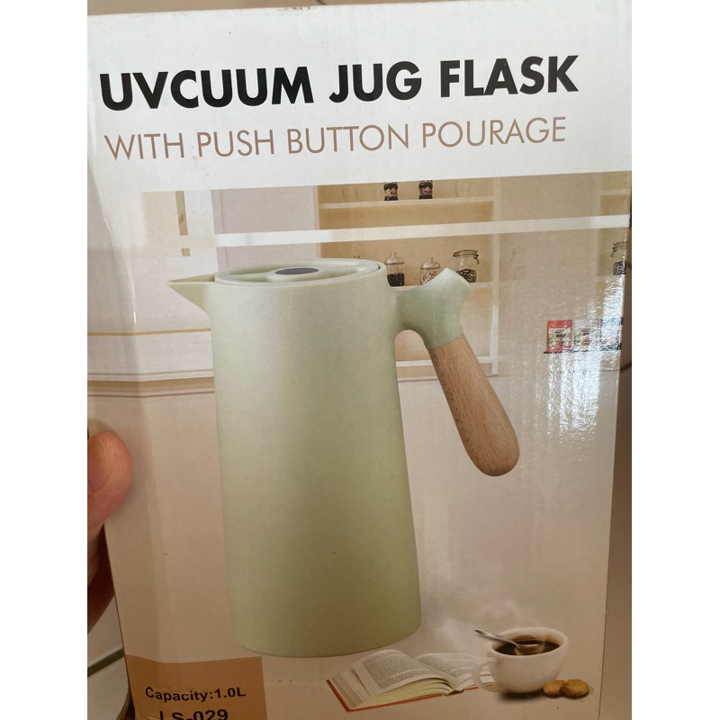 全新物品 vacuum jug flask ls-029 北歐風保溫壺 白色（附盒）