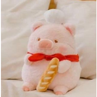 【東方抽抽】罐頭豬LuLu經典系列周邊 廚師毛絨公仔 娃娃 法棍 法國麵包