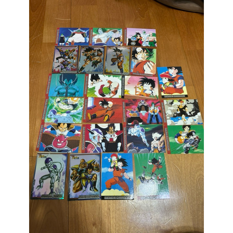 絕版 收藏 七龍珠DRAGONBALL 雙面閃卡 卡片 鐳射卡 收藏卡 卡片收藏