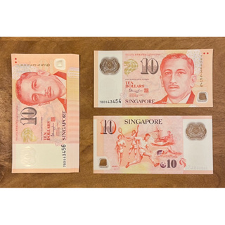 新加坡全新紀念鈔 面額10元 尤索夫·伊薩總統 體育 肖像系列