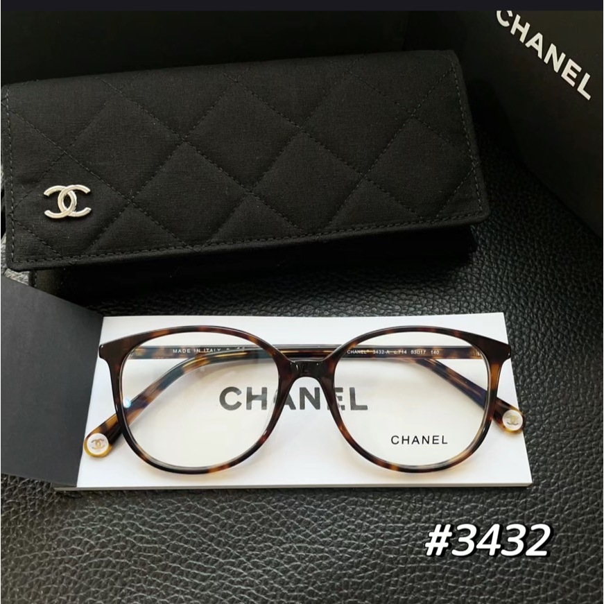 【現貨】麗睛眼鏡Chanel【可刷卡分期】香奈兒 CH3432 深琥珀 光學眼鏡 太陽眼鏡 精品眼鏡 明星同款 小香眼鏡