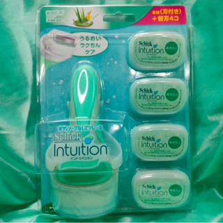 【滿願嚴選】舒芙仕女除毛刀 刀把 X 1入 + 刀片 X 5入 敏感肌用 Schick Intuition 舒芙 除毛刀