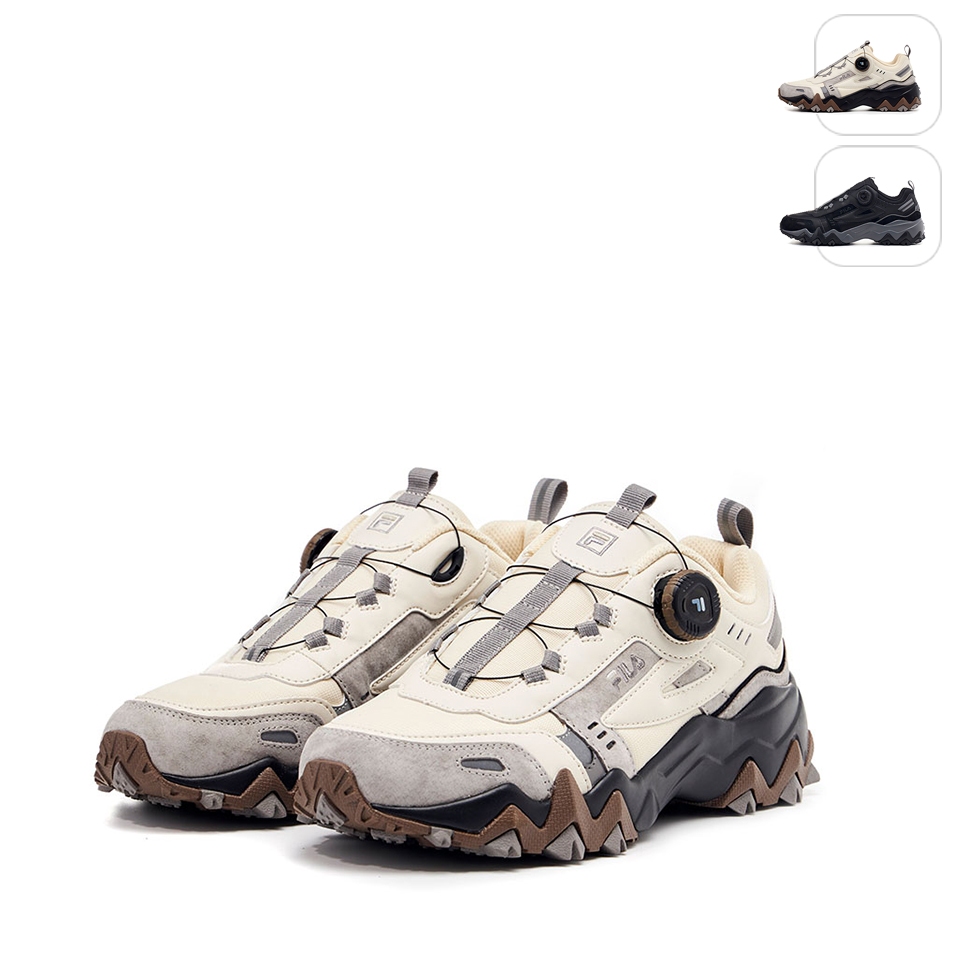 【FILA】中性 OAKMONT TR DIAL v2 運動鞋-米/褐 4-C620X-925