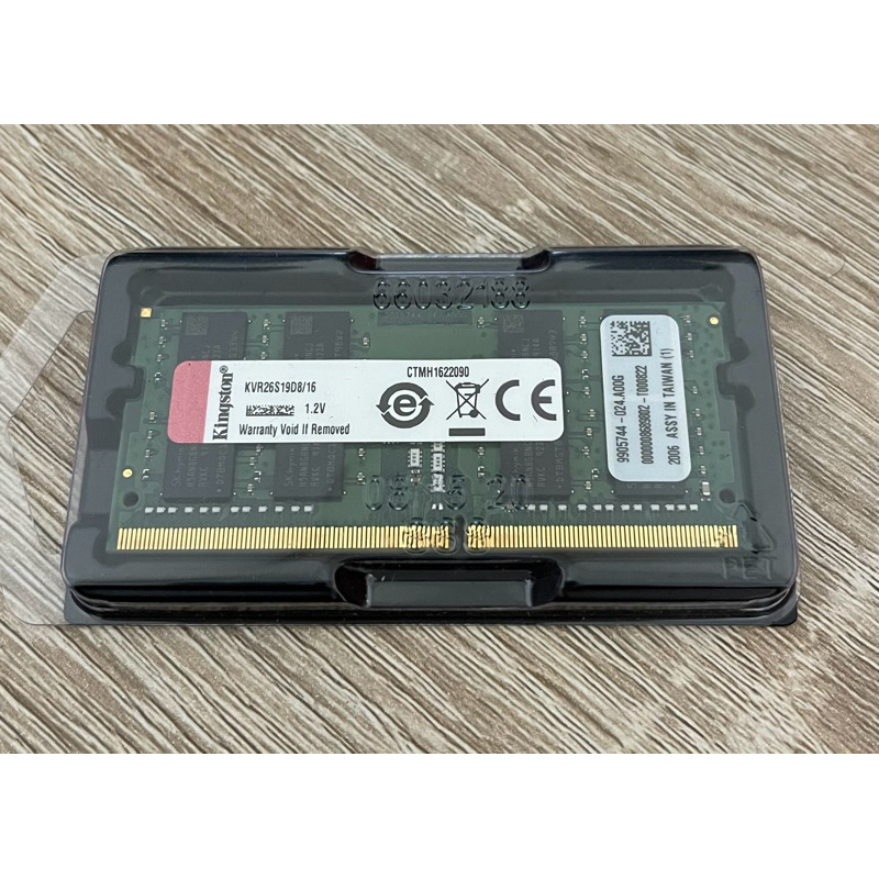 二手良品 金士頓 Kingston 筆記型記憶體 DDR4-2666 16G NB RAM