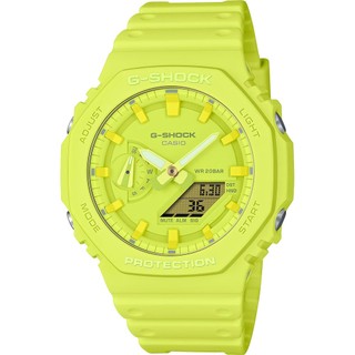 CASIO 卡西歐 G-SHOCK 單色美學 八角 雙顯手錶 GA-2100-9A9 開學季禮物