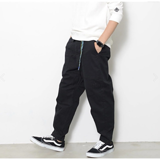 全新黑色現貨 GERRY LOOSE TAPERED PANTS 刺繡LOGO 大口袋 錐形 長褲 size:LL