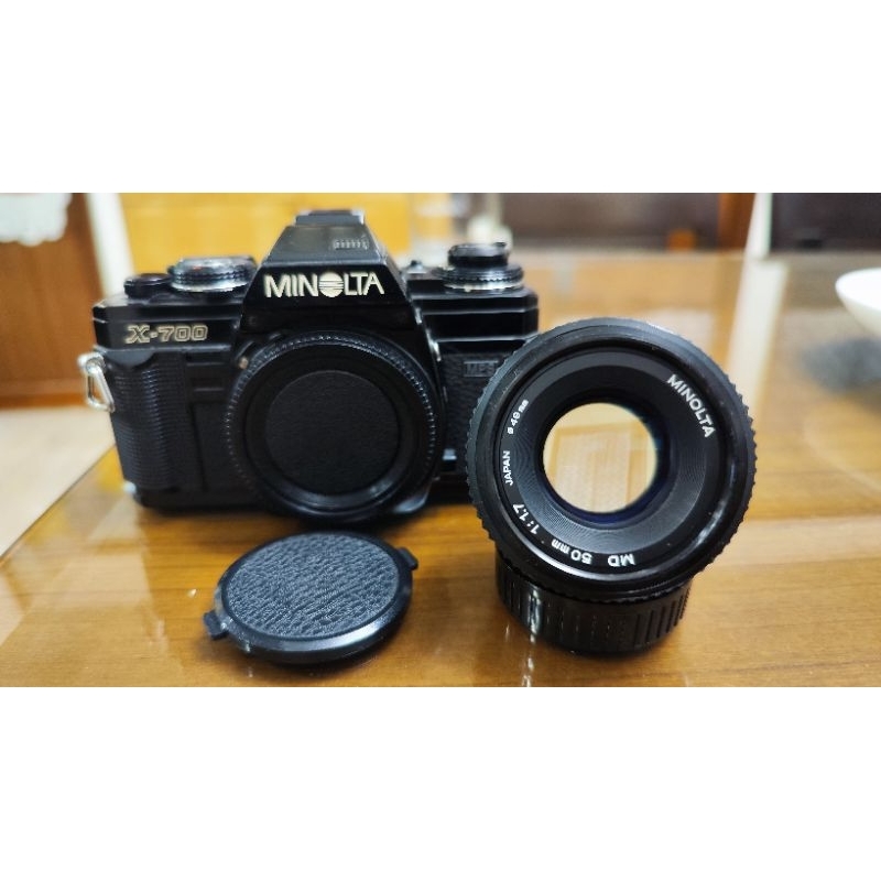 Minolta X700+ MD 50mm F1.7+ 鏡頭保護鏡+電池