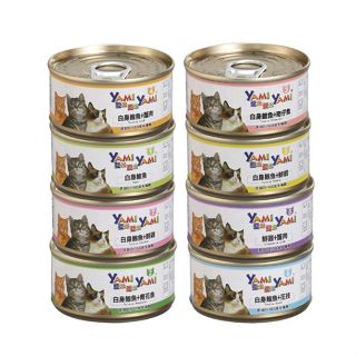 YAMI YAMI 亞米亞米 鮪魚貓罐系列80g【單罐】 嚴選新鮮白身鮪魚製成 貓罐頭『㊆㊆犬貓館』
