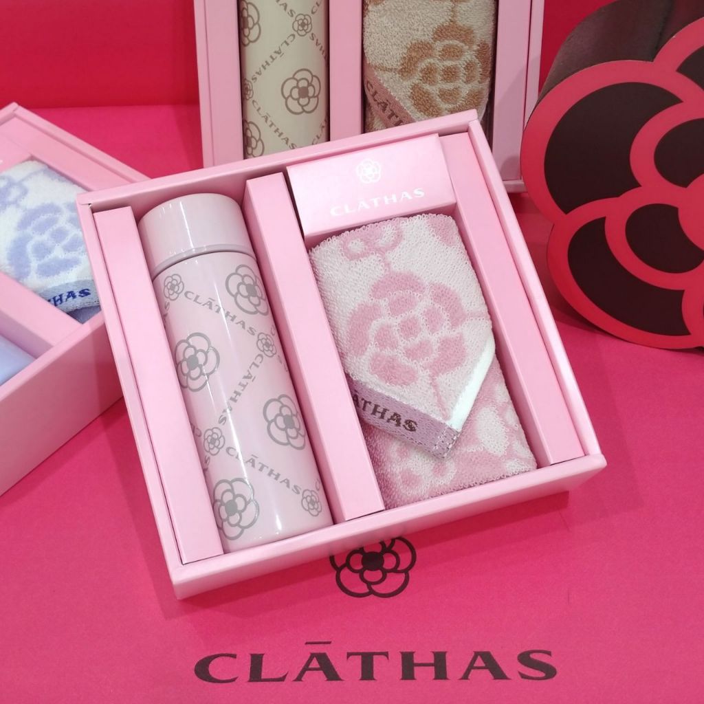 【現貨在台】🇯🇵 日本正版 CLATHAS 山茶花 保溫瓶 方巾 禮盒組 小香 香奈兒 夢幻 禮盒