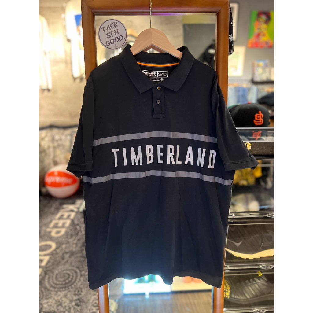 【TACKSTHGOOD】Timberland Relaxed Fit 有機棉短Polo衫