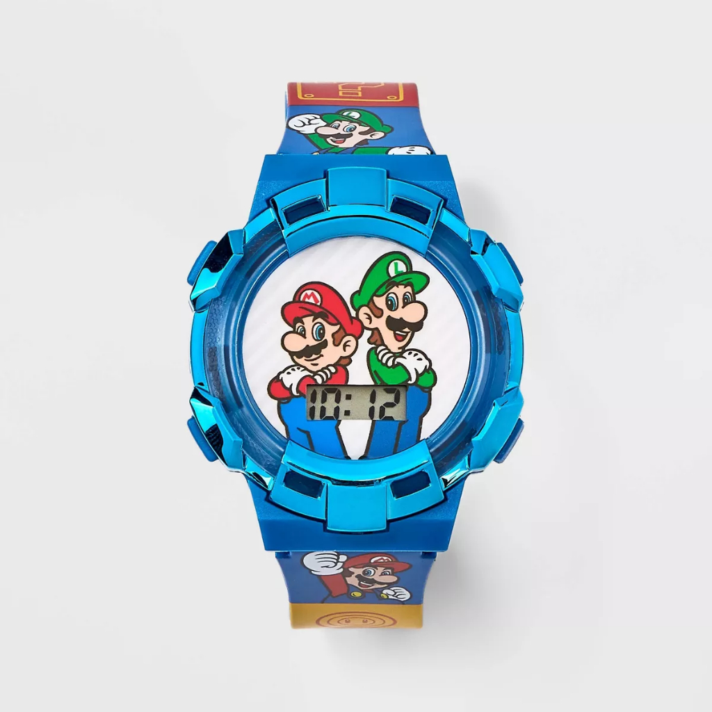 【Toy Fun】預購*美國購回 任天堂 Mario 超級馬力歐 瑪莉兄弟  酷炫閃光 電子錶 兒童數字手錶 生日禮物