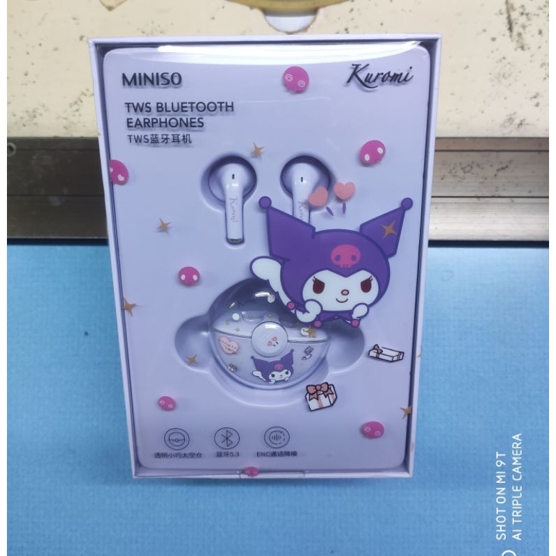 現貨 快速出貨 三麗鷗 miniso kuromi 正版 庫洛米 酷洛米 藍芽5.3 藍芽耳機 可愛