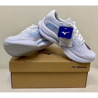 MIZUNO WAVE RIDER 27 SW 美津濃 女 慢跑鞋 4E 超寬楦 透氣 (J1GD230676)