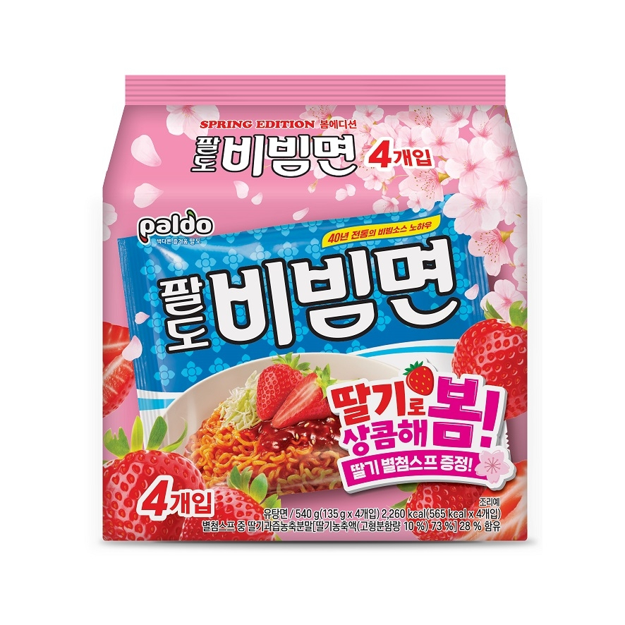 【🇰🇷預購～真好買～韓國代購🇰🇷】paldo八道-草莓冷拌麵4入