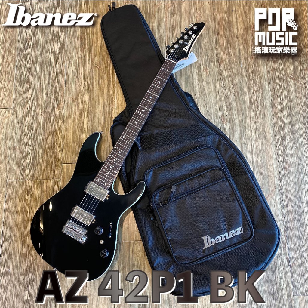 搖滾玩家樂器】全新公司貨免運 Ibanez AZ42P1 BK  黑色 烤楓木 電吉他 附原廠吉他袋