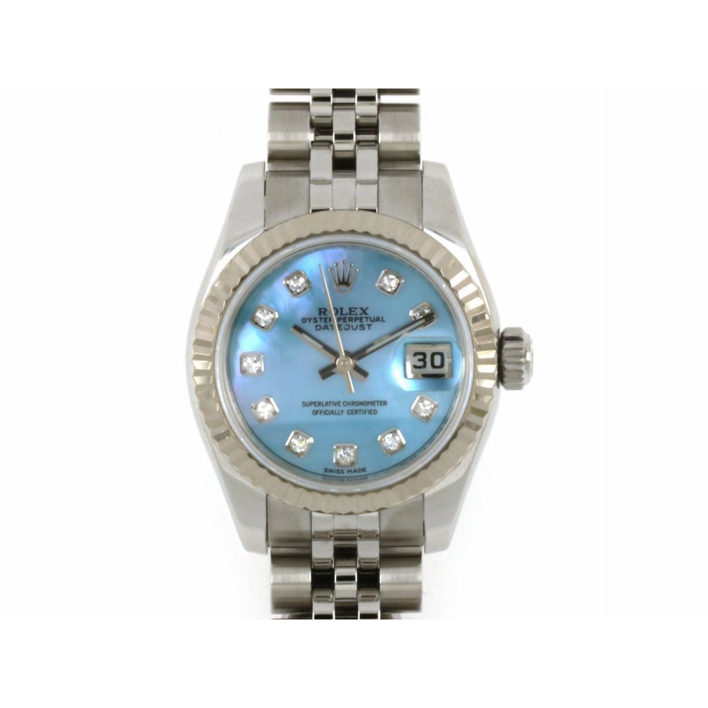 【久大御典品】ROLEX 勞力士錶 179174 女錶 不鏽鋼 保證原廠 珍珠貝母 鑽石 機械錶 編號:N8339