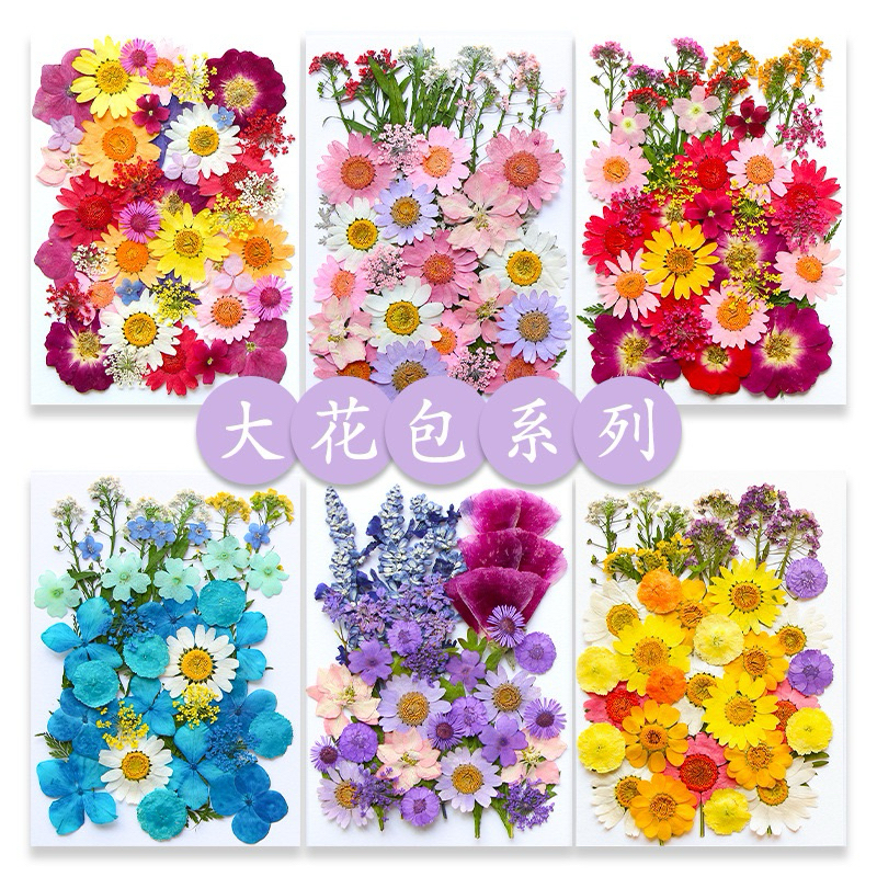大花包系列 大花包組合 真花壓花 永生花 森林系 少女寫真 壁畫 DIY水晶滴膠 乾燥花 植物標本
