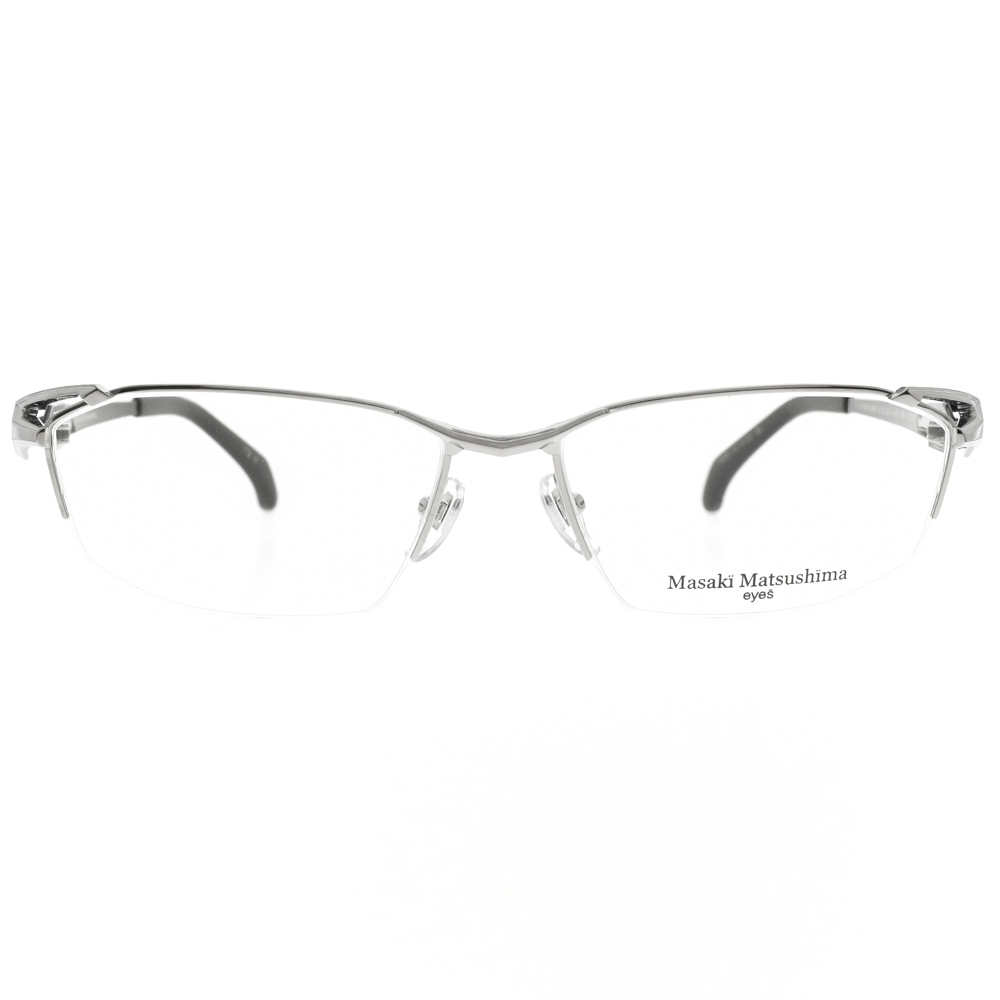 Masaki Matsushima 光學眼鏡 MF1264 C2 流線半框 鈦 - 金橘眼鏡