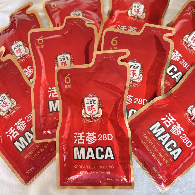 ❤️限時特價❤️正官庄 活蔘28D MACA馬卡飲 50ml (高麗蔘溫和補元氣)