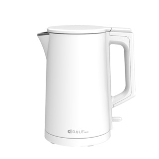 福利品 日本DALE達樂2.0L不鏽鋼雙層防燙電熱壺/快煮壺/電茶壺/煮水壺DL-6001 現貨出貨兩年保固