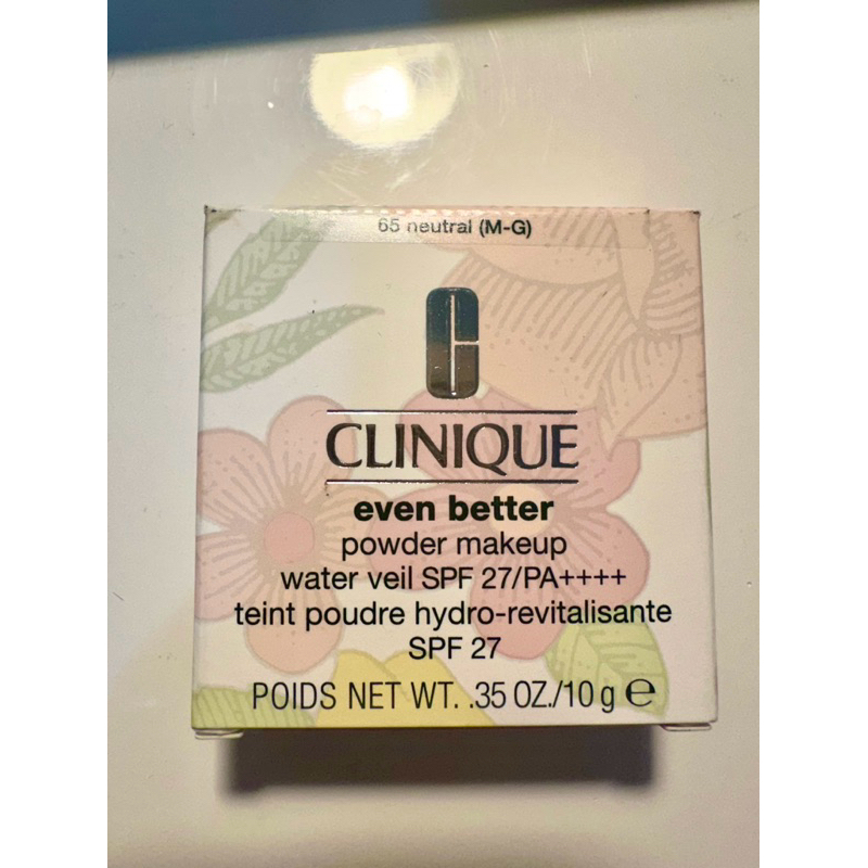 CLINIQUE 倩碧 勻淨光透水波光粉餅 色號65 近全新