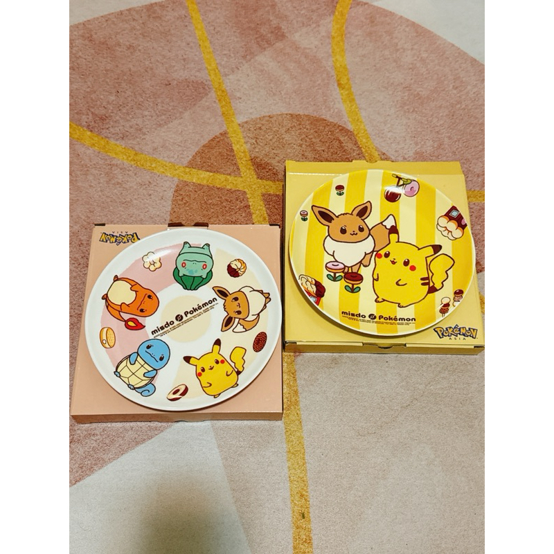 不拆賣 mister donut 聯名 寶可夢 pokemon 神奇寶貝精靈寶可夢 瓷盤 陶瓷盤 盤子 點心盤 甜點盤