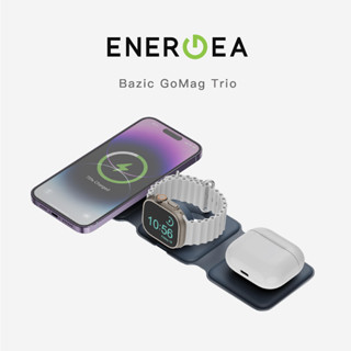 【加也】ENERGEA Bazic GoMag Trio Plus 三合一便攜式折疊磁吸無線充電座