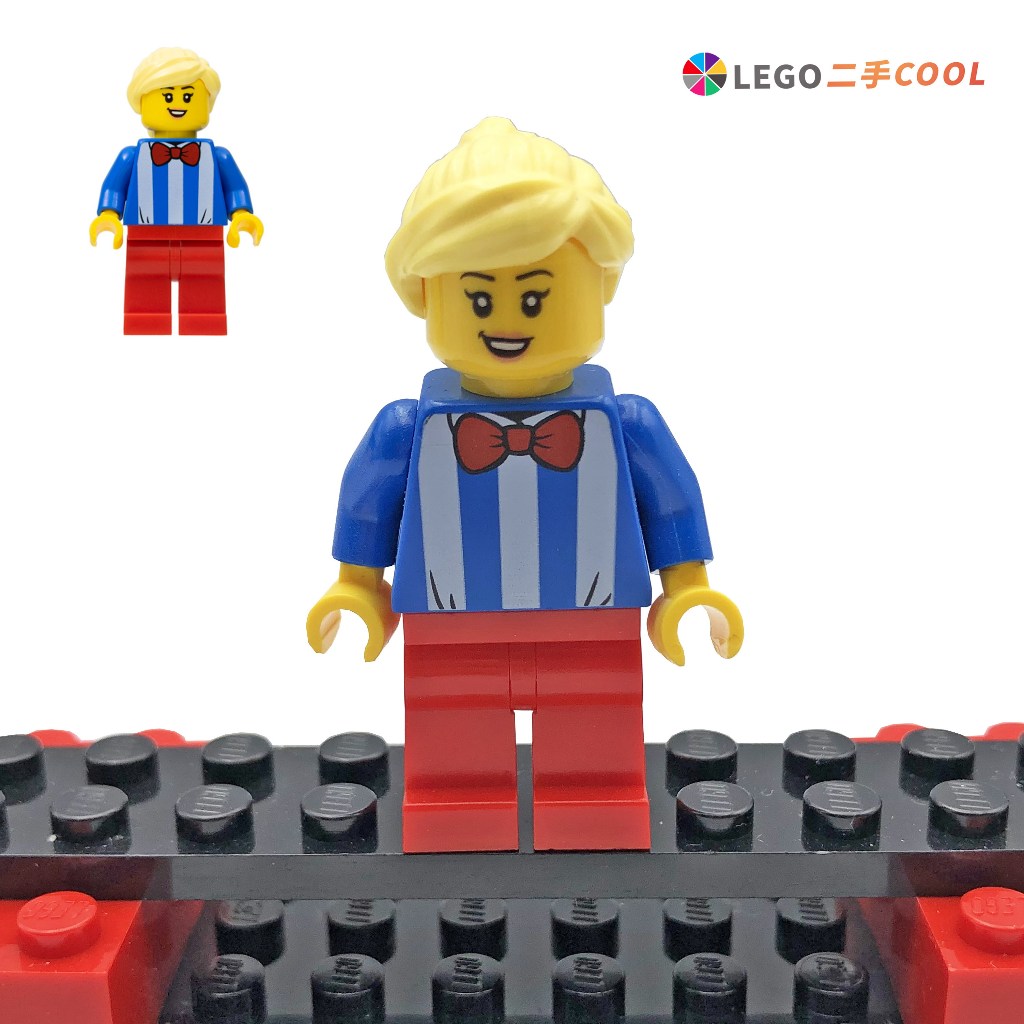 【COOLPON】正版樂高 LEGO 【二手人偶】60253 冰淇淋餐車 店員 員工 銷售員 人偶拆賣 cty1139