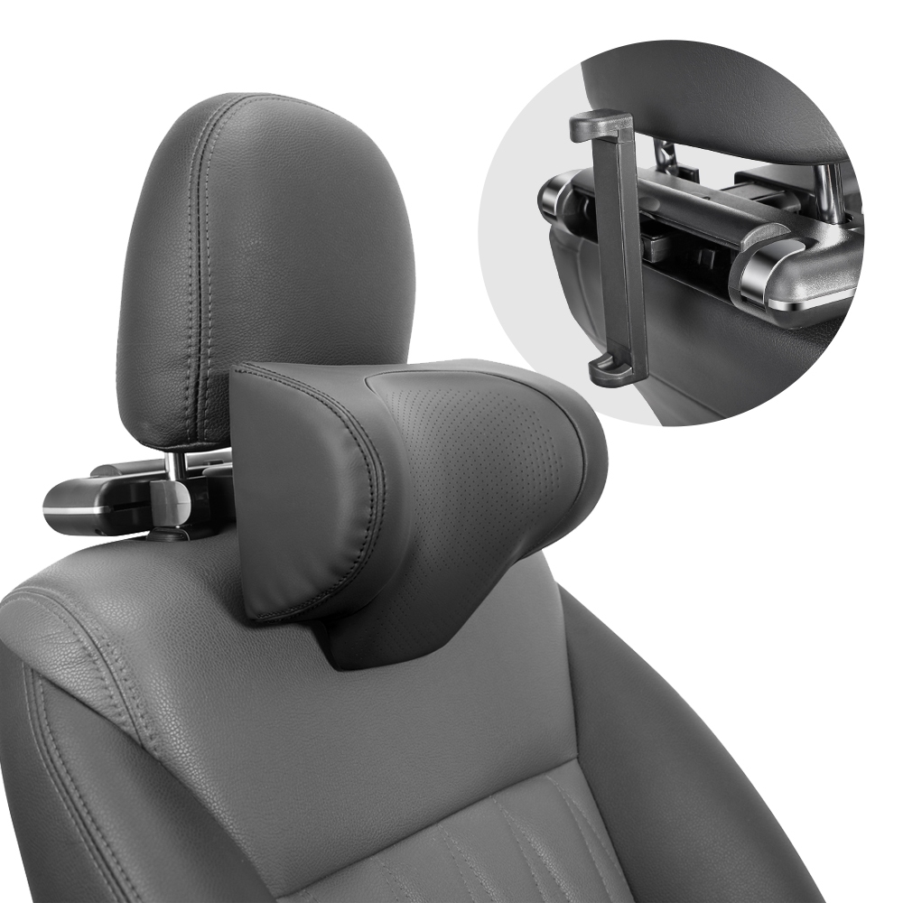 【YORI優里】車用頭枕 汽車 機械頭枕 前後上下可調 手機架 記憶棉頭枕 車用枕頭 頸枕 通用車型